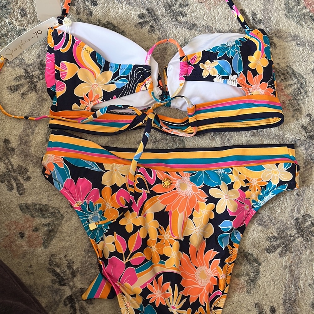 Sunshine 79 love swirl bikini set NWT size 8 - Picture 5 of 7